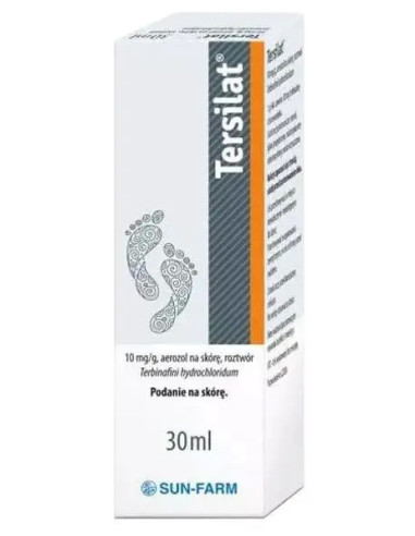 Tersilat 10 mg/ g aerozol na skórę roztwór 30 ml