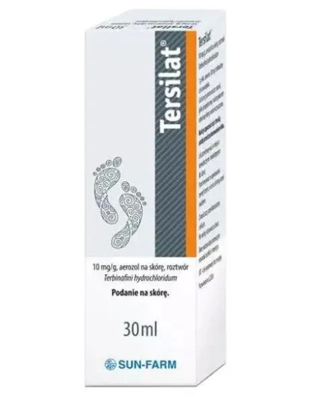 Tersilat 10 mg/ g aerozol na skórę roztwór 30 ml