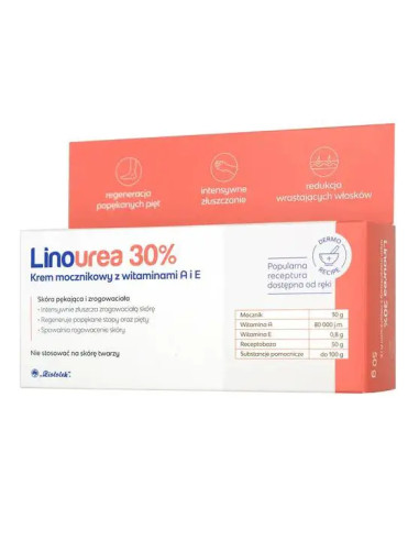 Linourea 30% Krem mocznikowy z wit. A i E 50 g 