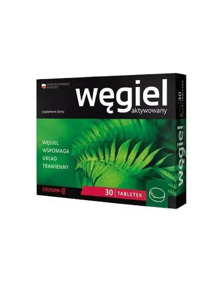 Węgiel aktywowany 30 tabletek COLFARM