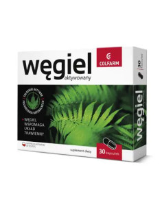 Węgiel Aktywowany 30 kapsułki COLFARM