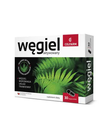 Węgiel Aktywowany 30 kapsułki COLFARM
