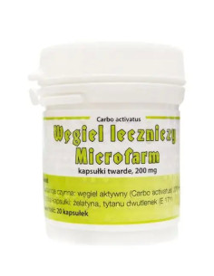 Węgiel leczniczy Microfarm 20 kapsułek 