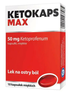 Ketokaps Max 50 mg kapsułki miękkie 10 szt.