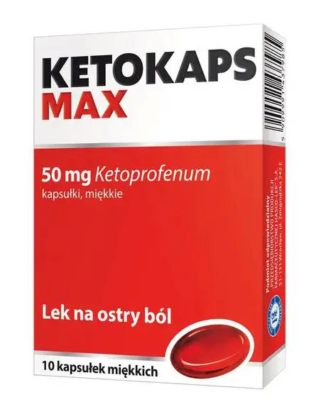 Ketokaps Max 50 mg kapsułki miękkie 10 szt.