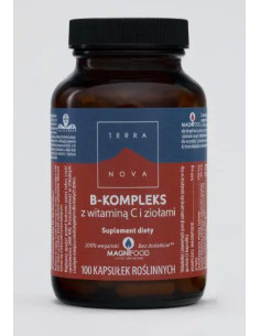 TERRANOVA B-Kompleks z witaminą C i ziołami 100 kaps.