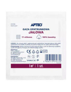 Gaza opatr. jałowa APTEO CARE 1m2 1 szt.