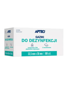 Gaziki do dezynfekcji 30mm x 30mm APTEO 100 szt.
