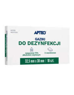 Gaziki do dezynfekcji 30mm x 30 mm APTEO 10 szt.