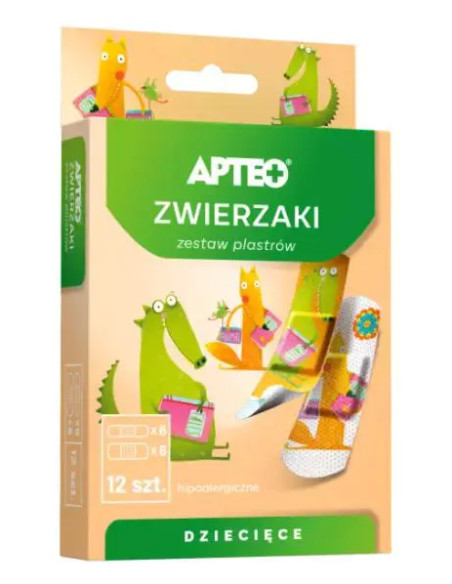 PLASTRY DLA DZIECI zwierzaki 1 OPAKOWANIE APTEO CARE