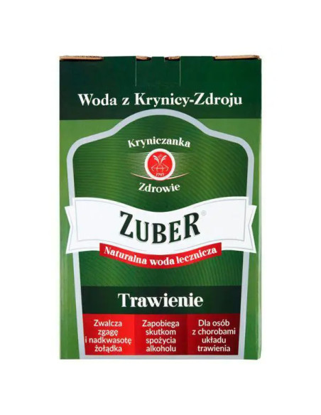 Naturalna woda lecznicza Zuber Trawienie 3 l