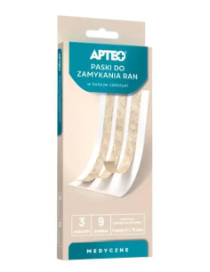 Paski do zamykania ran w kolorze cielistym rozmiar 6x75mm...