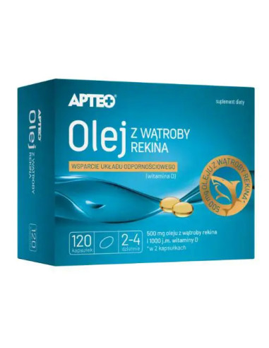 Olej z wątroby rekina APTEO 120 kaps.
