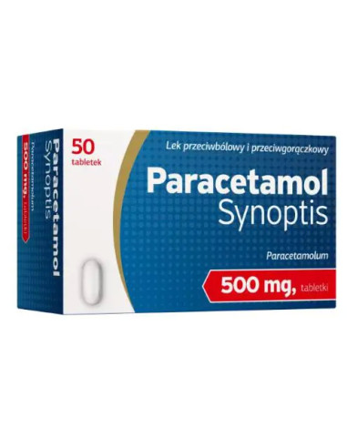 Paracetamol Synoptis 500 mg 50 tabl.