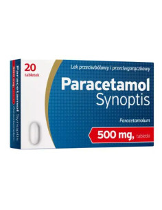 Paracetamol Synoptis 500 mg 20 tabl.