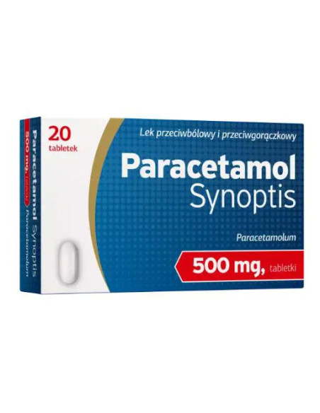 Paracetamol Synoptis 500 mg 20 tabl.