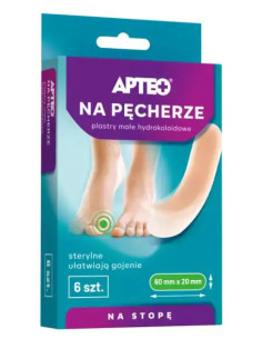 Plastry małe na pęcherze APTEO 6 sztuk.