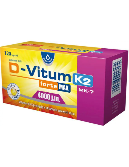 D-Vitum Forte Max 4000 j.m. K2 120 kapsułek