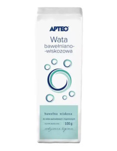 Wata opatrunkowa bawełniano-wiskozowa 100 g APTEO 