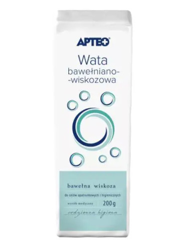 Wata opatrunkowa bawełniano-wiskozowa 200 g APTEO
