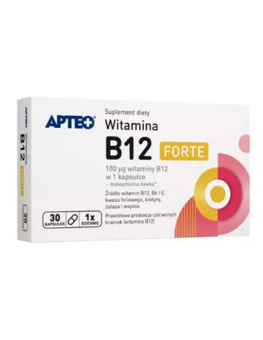 Witamina B12 FORTE APTEO 30 kaps.