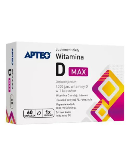 Witamina D 4000 j.m. MAX Apteo 60 kaps.