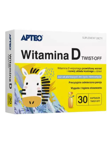 Witamina D twist-off APTEO 30 kaps.