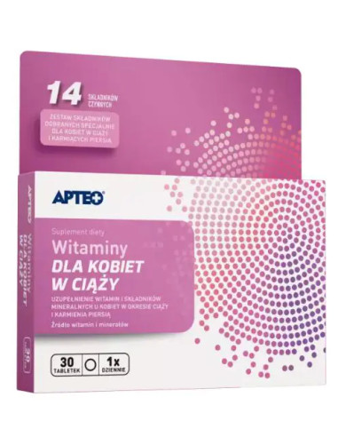 Witaminy dla kobiet w ciąży APTEO 30 tabl.