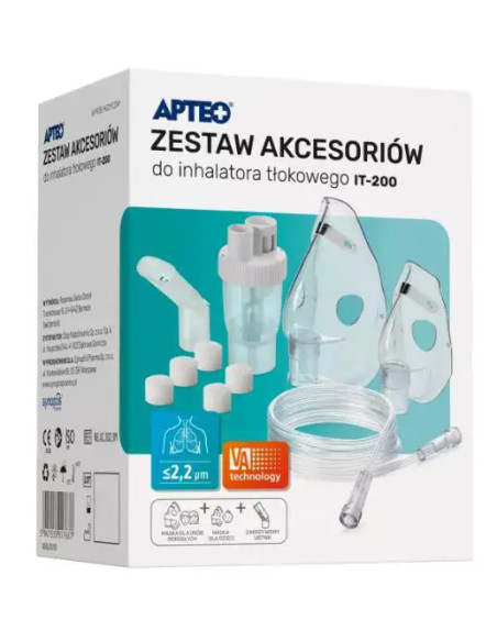 Zestaw akcesoriów do Inhalatora tłokowego IT-200 APTEO 1 opakowanie