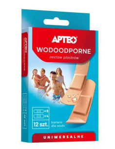 Wodoodporne Zestaw plastrów APTEO 12 szt.
