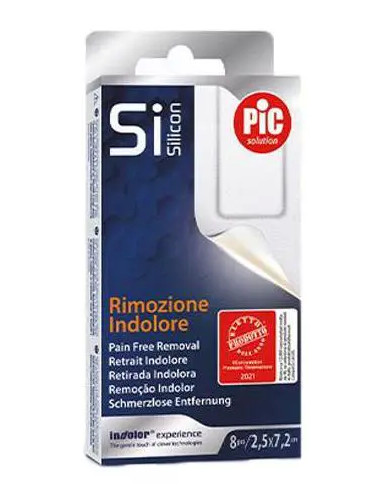 PIC SiSilicon plaster silikonowy 2,5x7,2cm 8 szt.