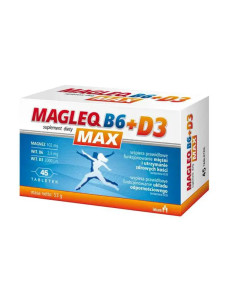 Magleq B6 Max + D3 tabletki 45 szt.
