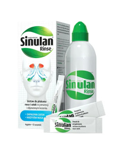 Sinulan Rinse Zestaw do płukania nosa i zatok + irygator...