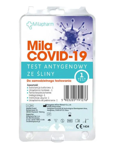 MilaCOVID-19 Szybki Test Antygenowy ze Śliny 1...