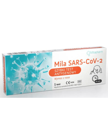 Mila SARS-CoV-2 Szybki Test Antygenowy (Wymaz z Nosa) 1 szt.