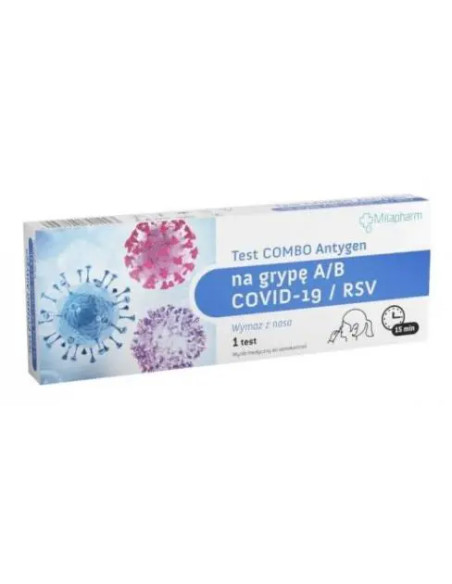 Test Combo Antygen na grypę A/B COVID-19/RSV 1 test