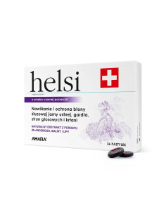 Helsi nawilżające pastylki do gardła i krtani 36 szt.