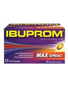 Ibuprom MAX Sprint 400 mg 40 kaps.