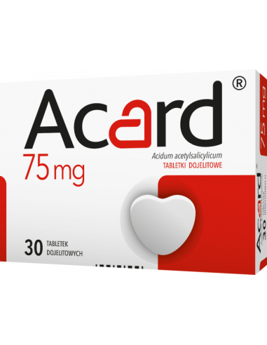 Acard 75 mg 30 tabletek