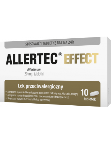 Allertec Effect 20 mg 10 tabletek
