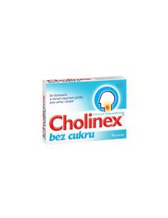 Cholinex bez cukru 16 pastylek do ssania