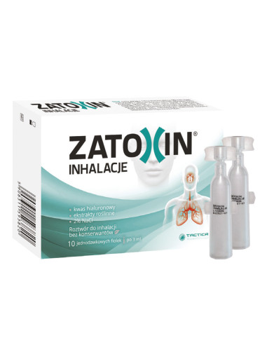 Zatoxin Inhalacje roztwór do inhalacji 10 fiolek