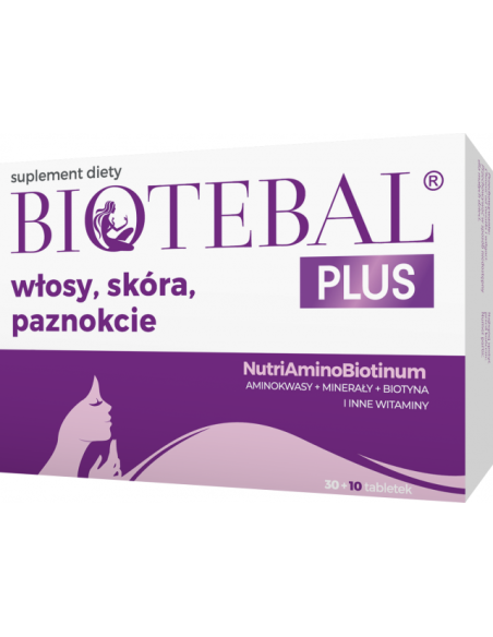 Biotebal Plus włosy, skóra, paznokcie 40 tabletek