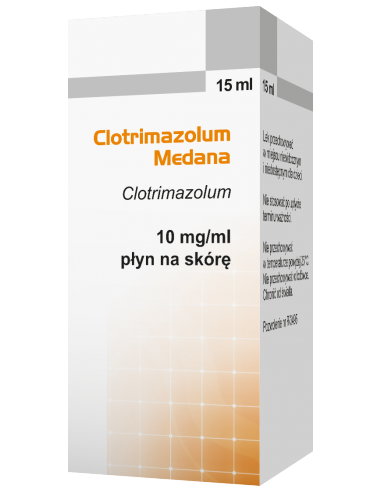 Clotrimazolum Medana płyn na skórę 0,01g/1 ml...