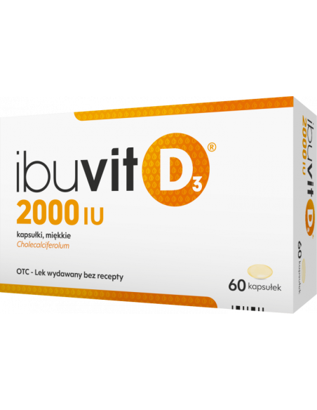 Ibuvit D3 2000 Lek 60 kapsułek