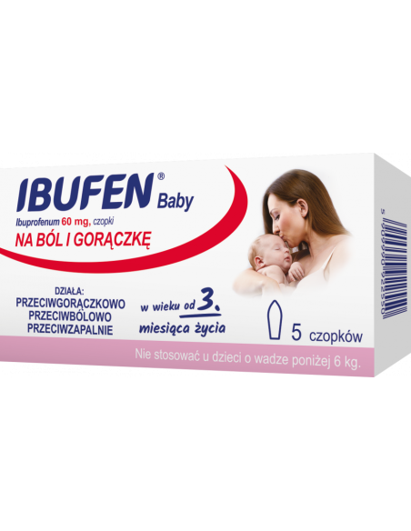 Ibufen Baby 60 mg 5 czopków