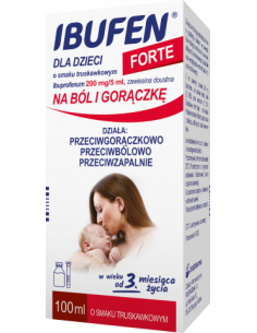 Ibufen Forte dla dzieci o smaku truskawkowym 100 ml