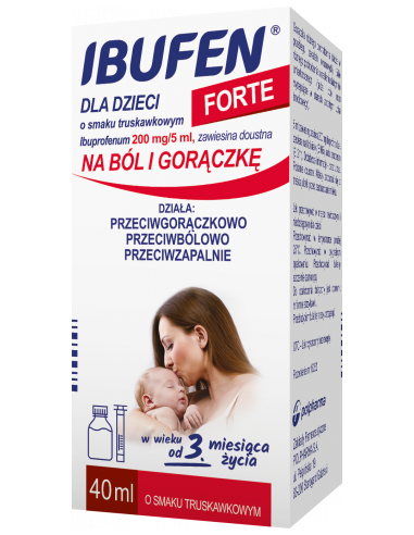 Ibufen Forte dla dzieci o smaku truskawkowym 40 ml