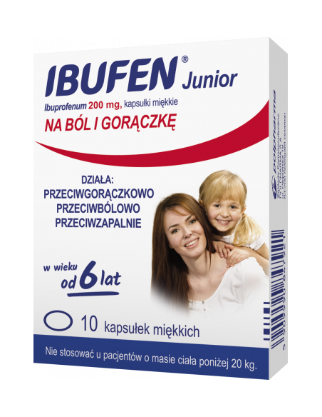 Ibufen Junior 200 mg 10 kapsułek