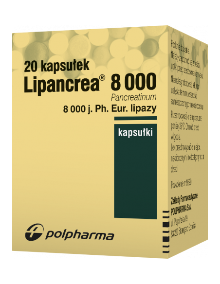 Lipancrea 8000 20 kapsułek